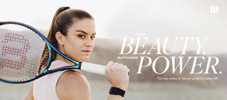 The Wilson Ultra in the hands of tennis player Maria Sakkari