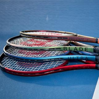 The Wilson Ultra 2023 power tennis racket with Maria Sakkari