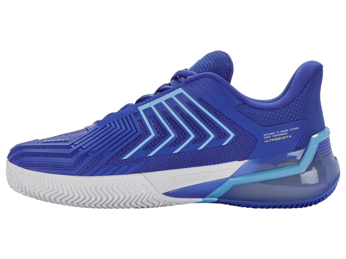 K-Swiss Ultrashot 4 Clay (Mens) - Dazzling Blue/White/Baltic Sea