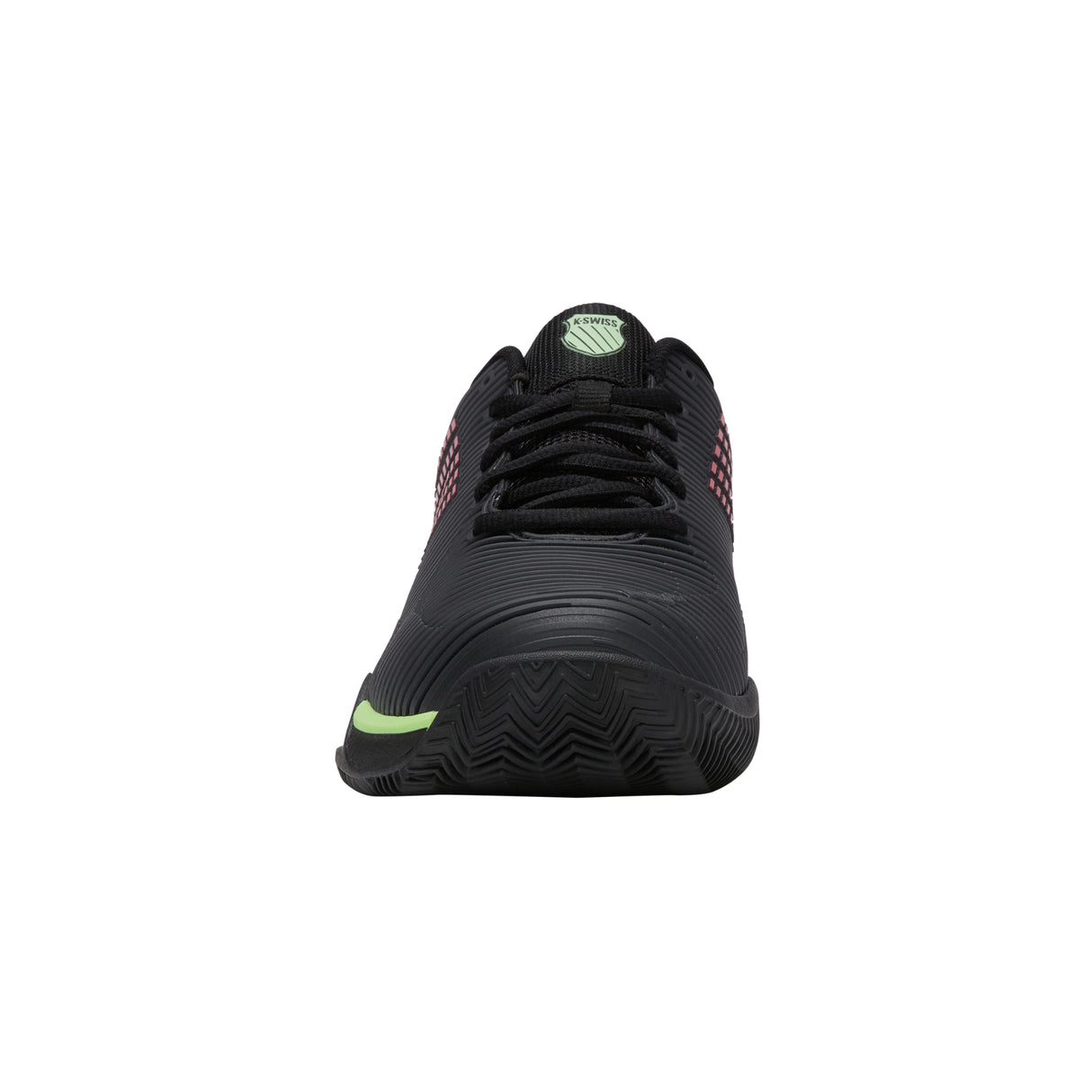 K-Swiss Hypercourt Express 2 Clay Court Tennis Shoe (Mens) - Black/Soft Neon Green/Neon Lava