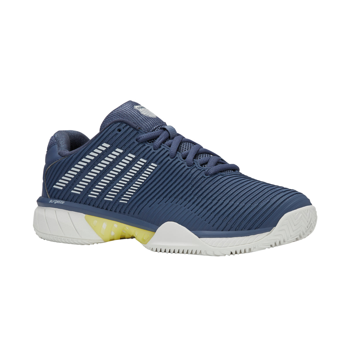 K-Swiss Hypercourt Express 2 Clay Court Tennis Shoe (Mens) - Vintage Indigo/Blanc De Blanc/Luminary Green