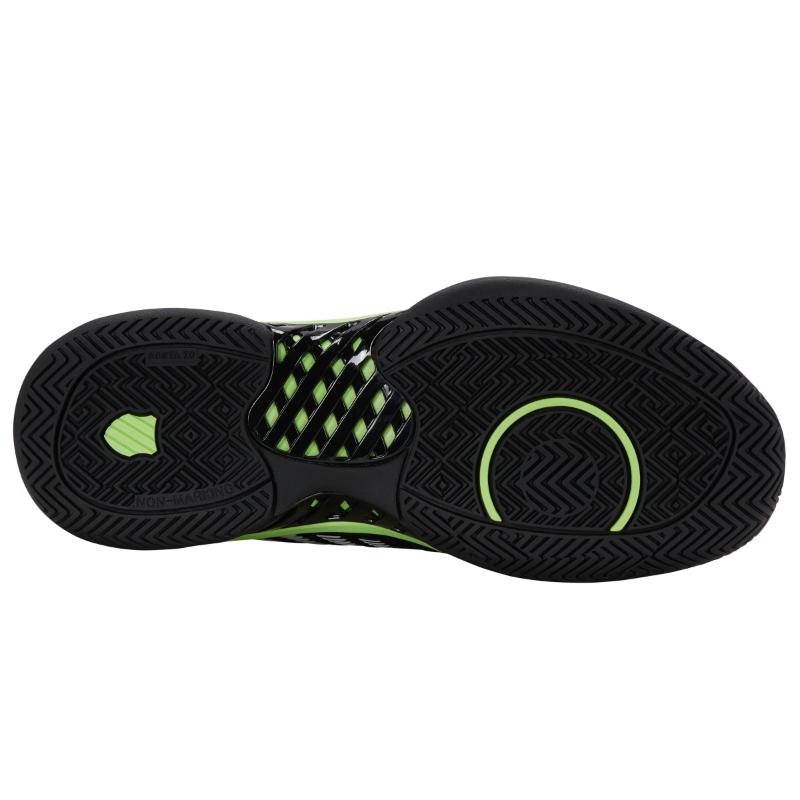 K-Swiss Express Light 3 Tennis Shoe (Mens) - Black/Soft Neon Green