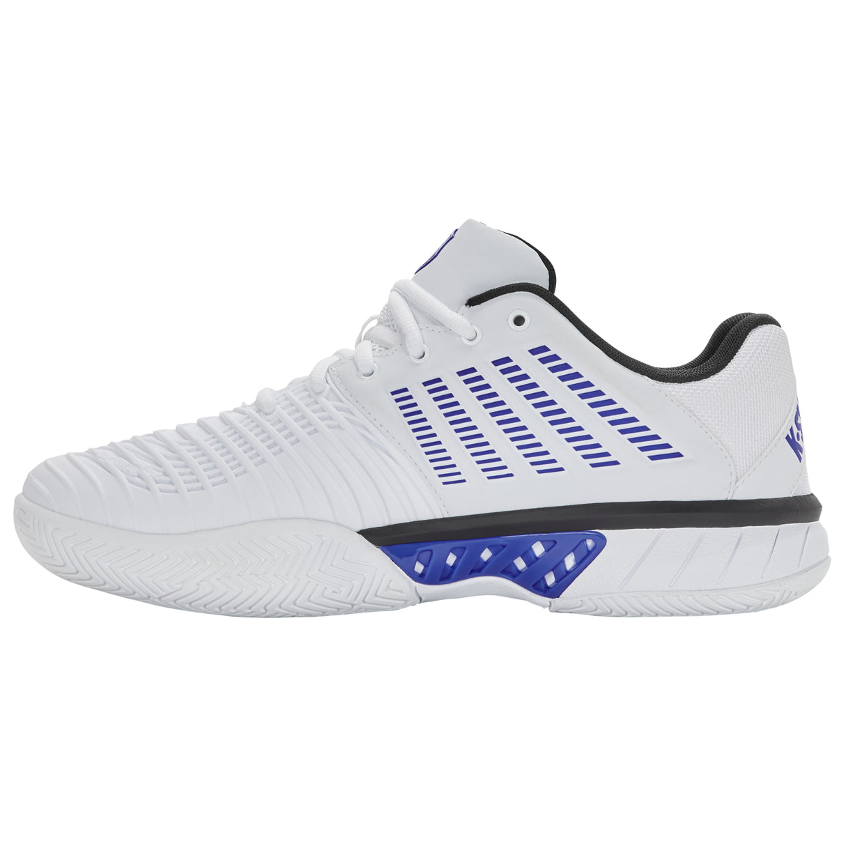 K-Swiss Express Light 3 All Court Tennis Shoe (Mens) - White/Dazzling Blue/Black