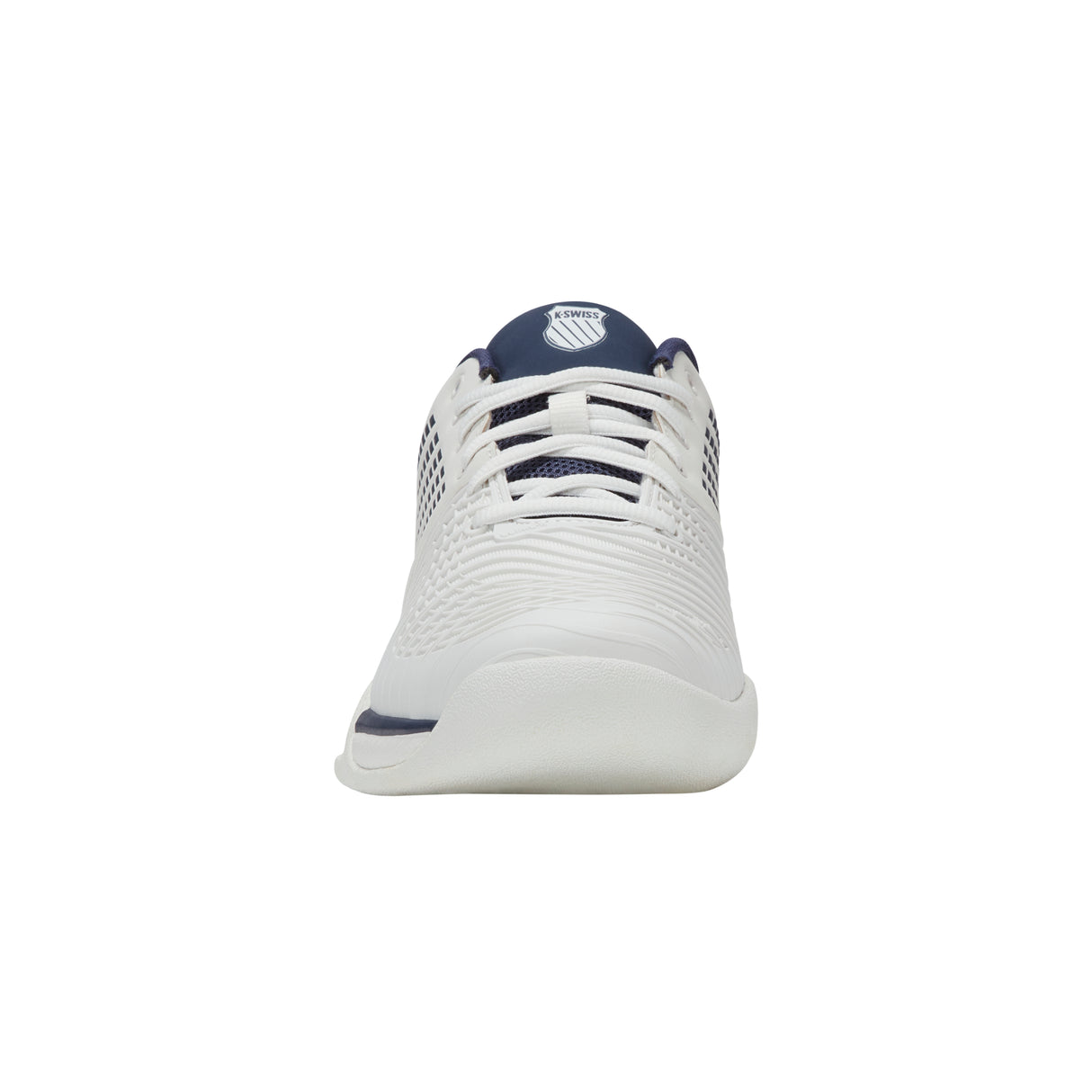 K-Swiss Express Light 3 Carpet Court Tennis Shoes (Mens) - Blanc de Blanc/Naval Academy
