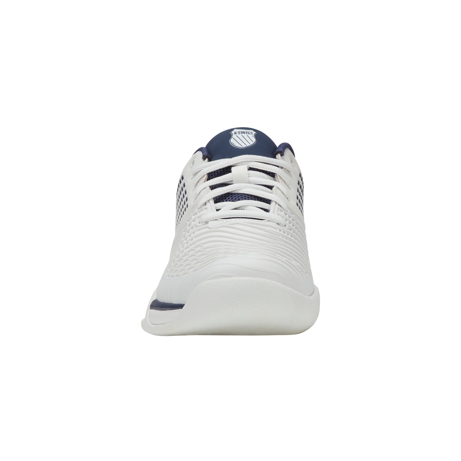 K-Swiss Express Light 3 Carpet Court Tennis Shoes (Mens) - Blanc de Blanc/Naval Academy