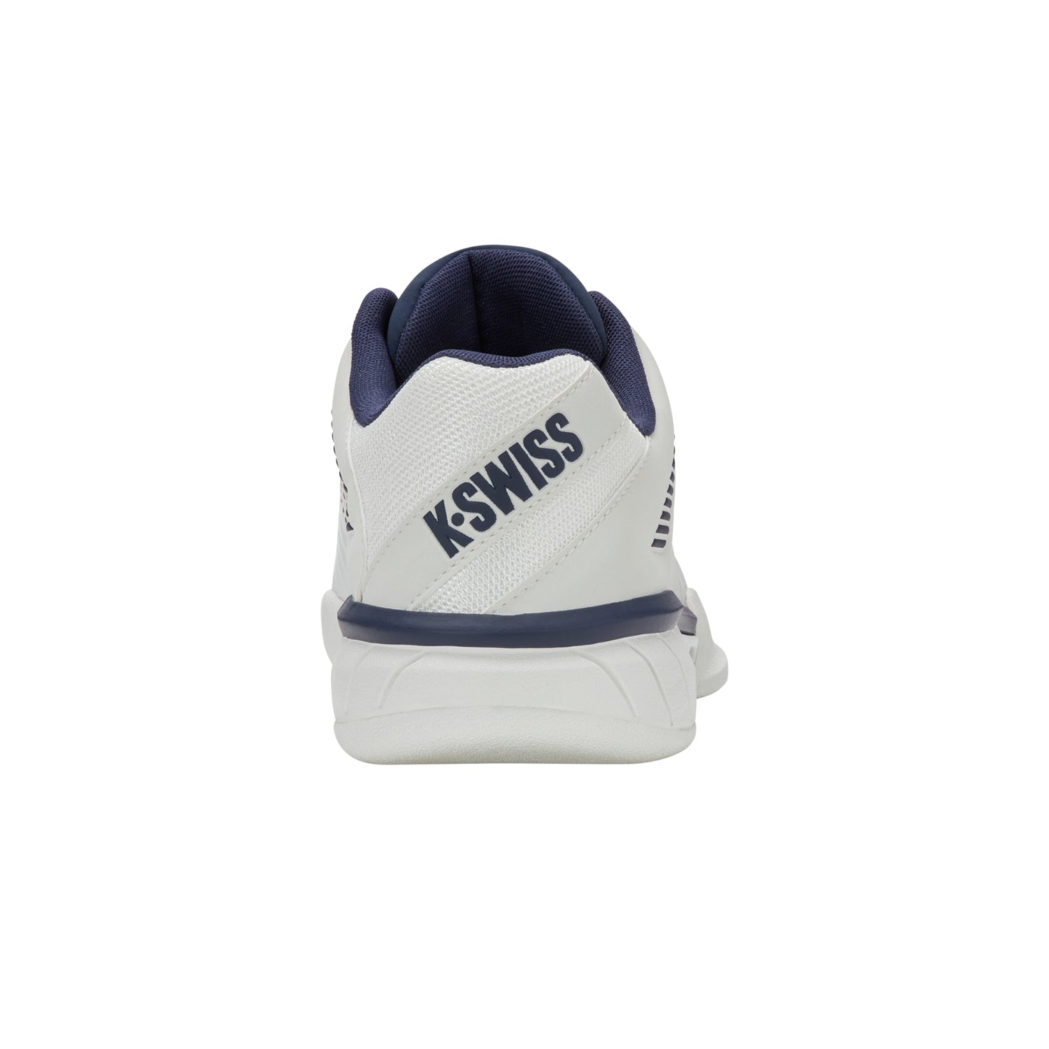 K-Swiss Express Light 3 Carpet Court Tennis Shoes (Mens) - Blanc de Blanc/Naval Academy