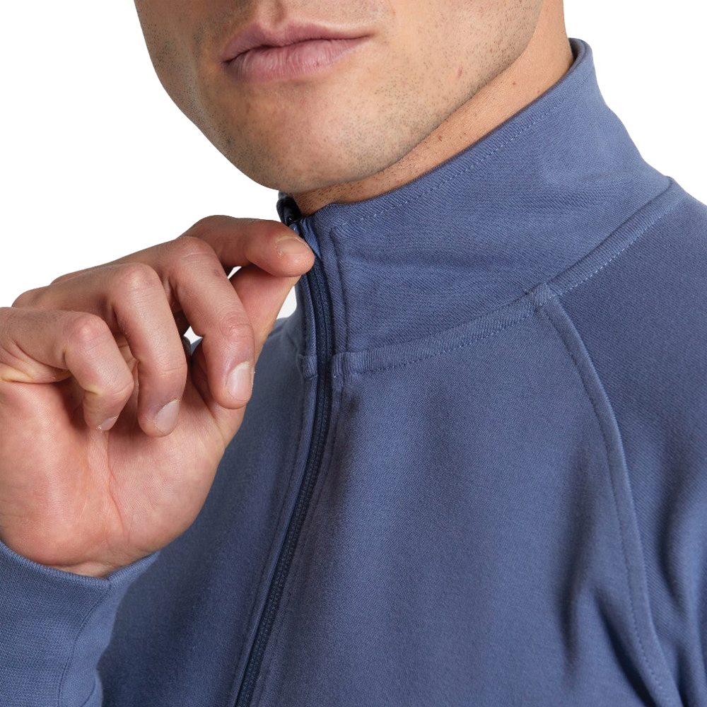 Gym Plus Coffee Chill Essential Half Zip (Mens) - Thunder Blue