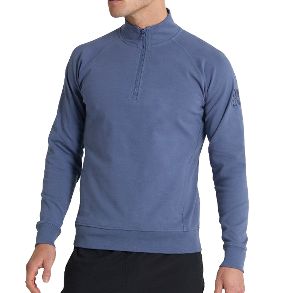 Gym Plus Coffee Chill Essential Half Zip (Mens) - Thunder Blue