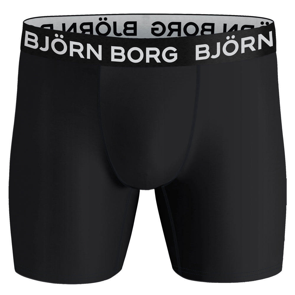Bjorn Borg Performance Boxer (3-Pack) - Black, Navy Blue, Orange