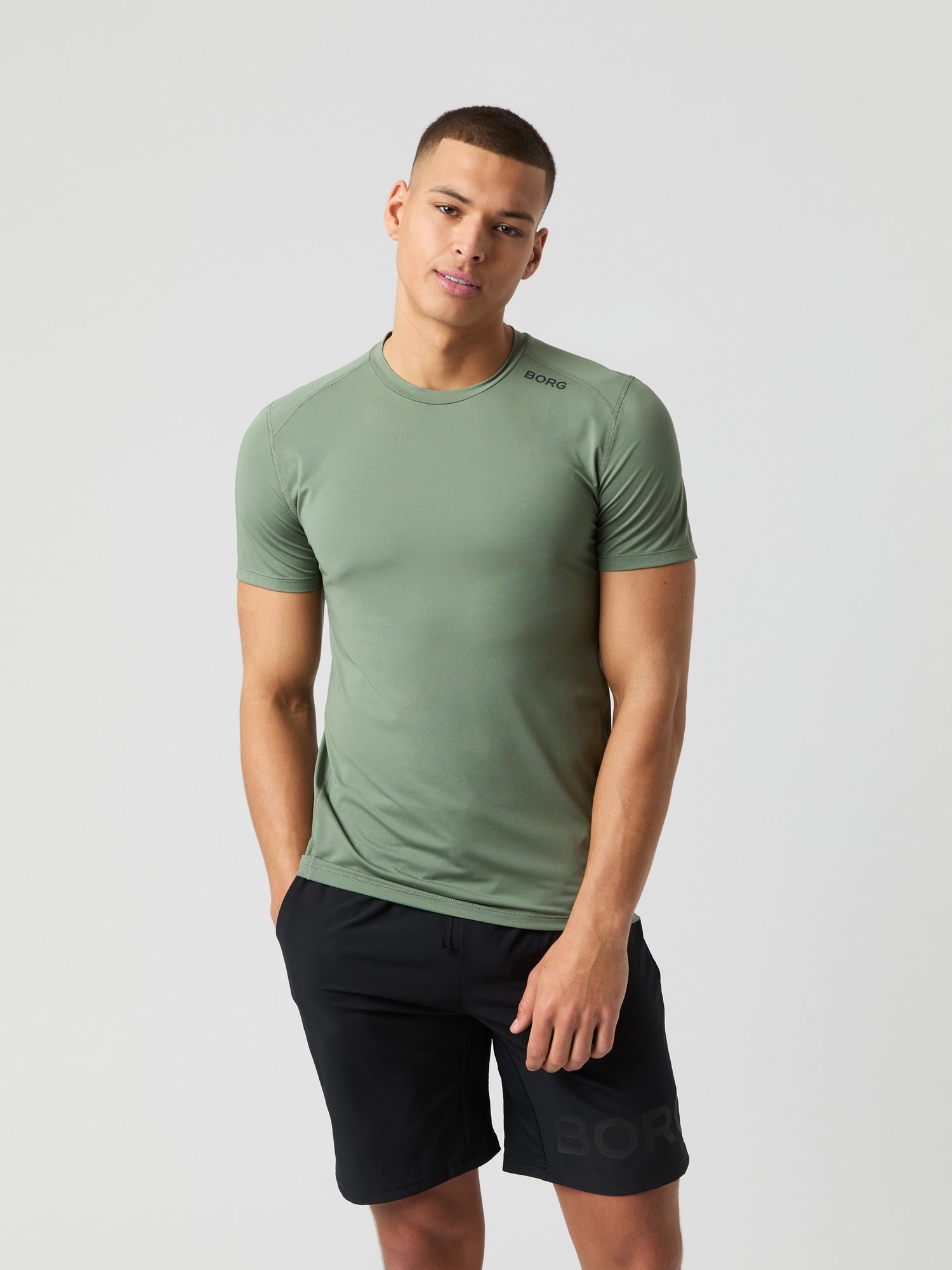 Bjorn Borg Athletic T-Shirt (Mens) - Agave