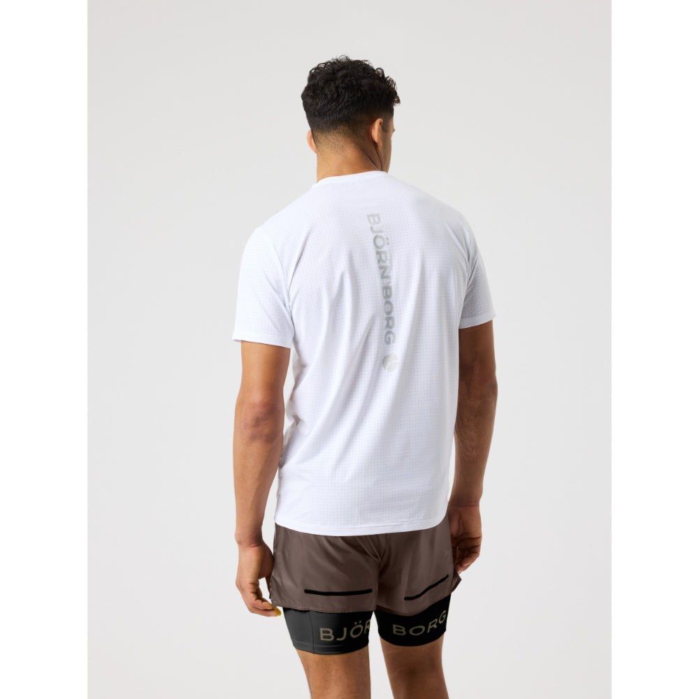 Bjorn Borg Borg Performance Perforated T-Shirt (Mens) - Brilliant White