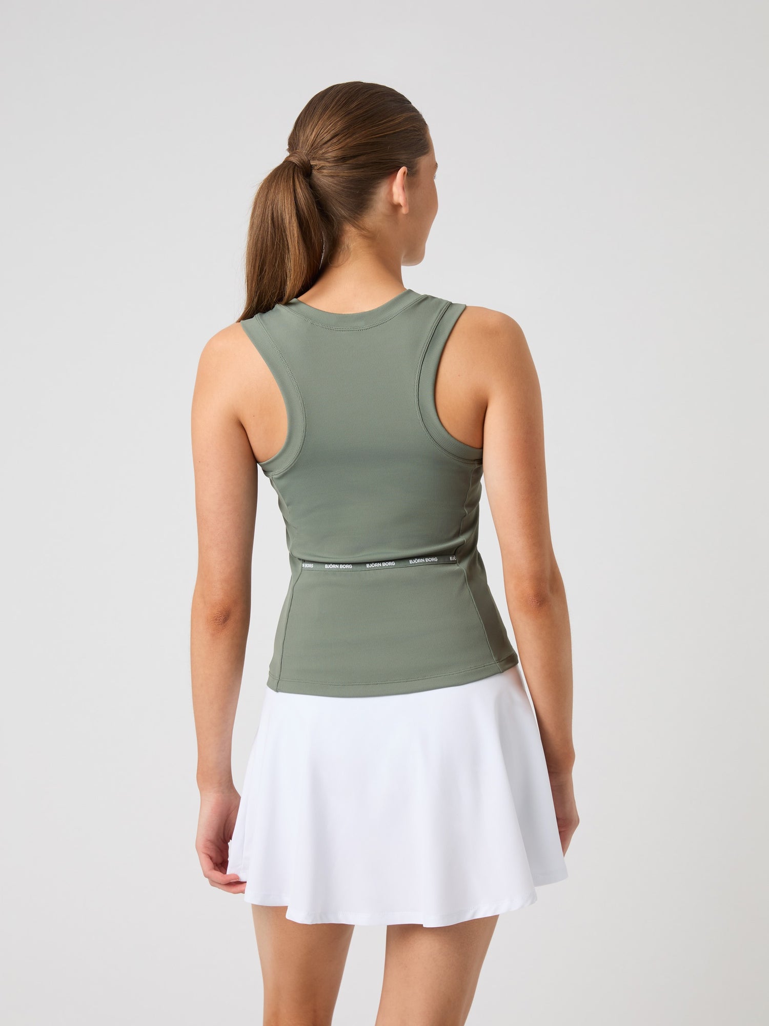 Bjorn Borg Ace Pocket Ribbed Tank Top (Ladies) - Agave