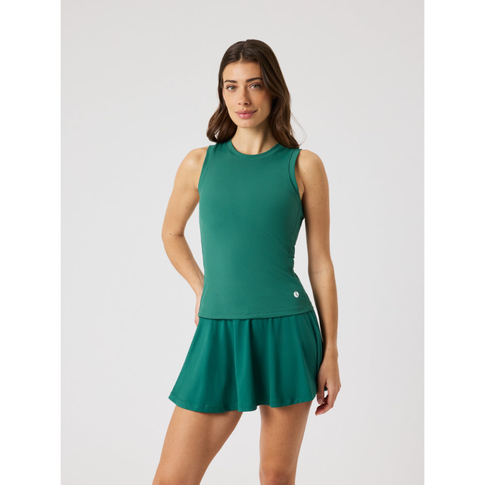 Bjorn Borg Ace Pocket Ribbed Tank Top (Ladies) - Posy Green
