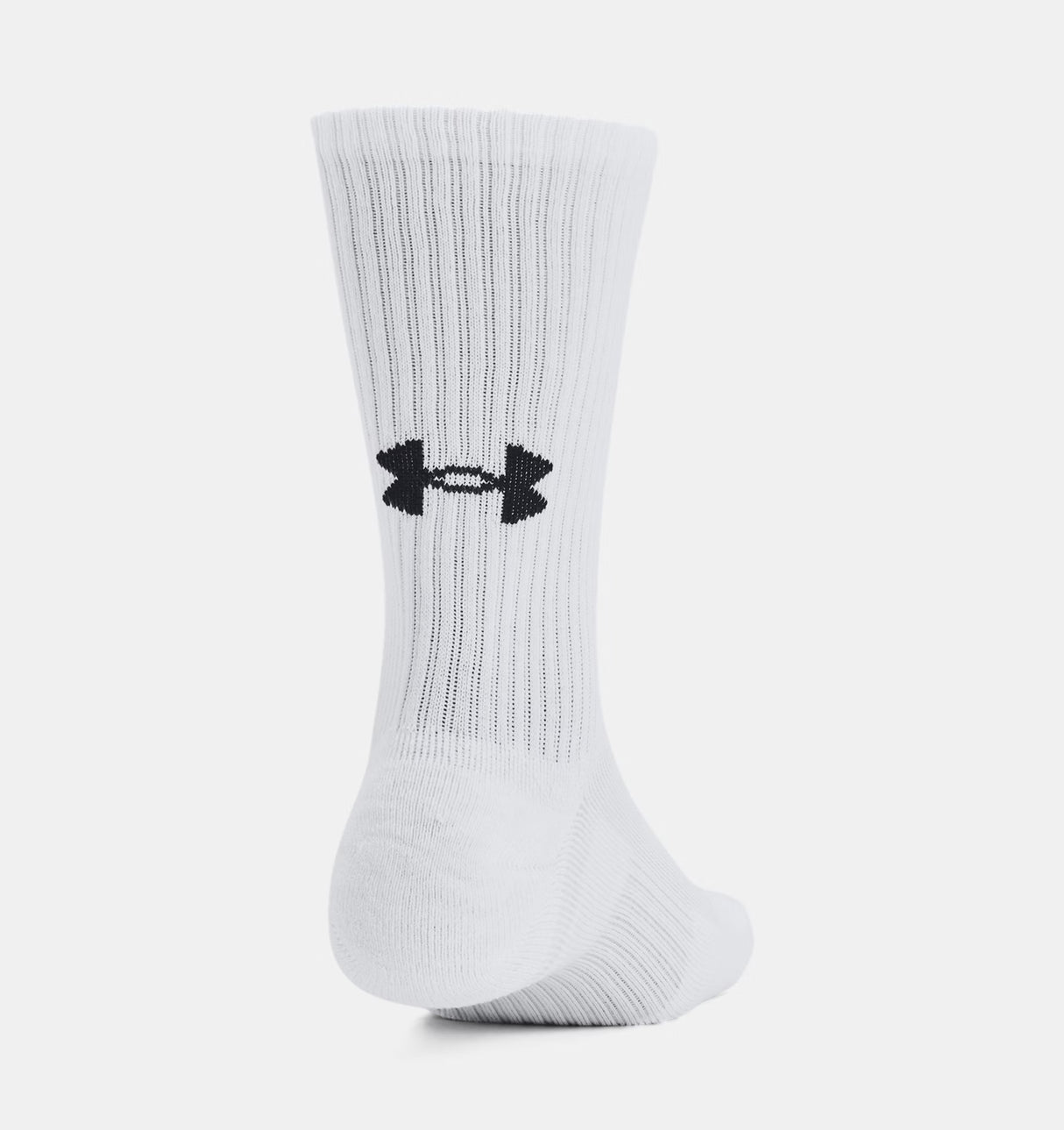 Under Armour Training Cotton 3-Pack Crew Socks (Unisex) - White / Black