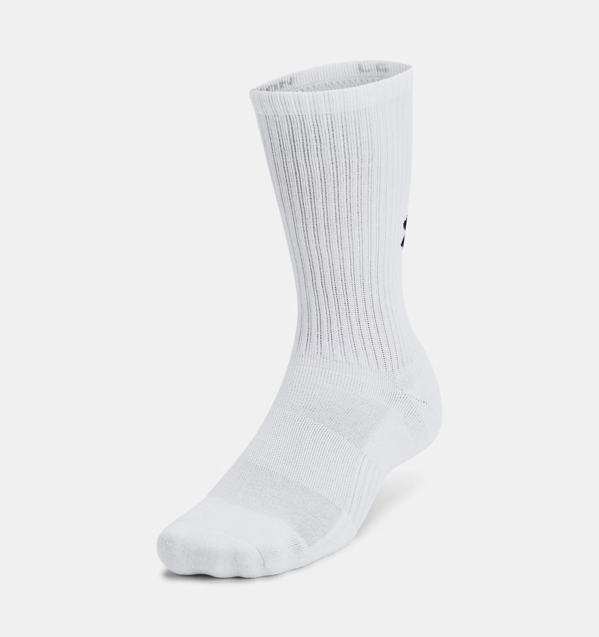 Under Armour Training Cotton 3-Pack Crew Socks (Unisex) - White / Black