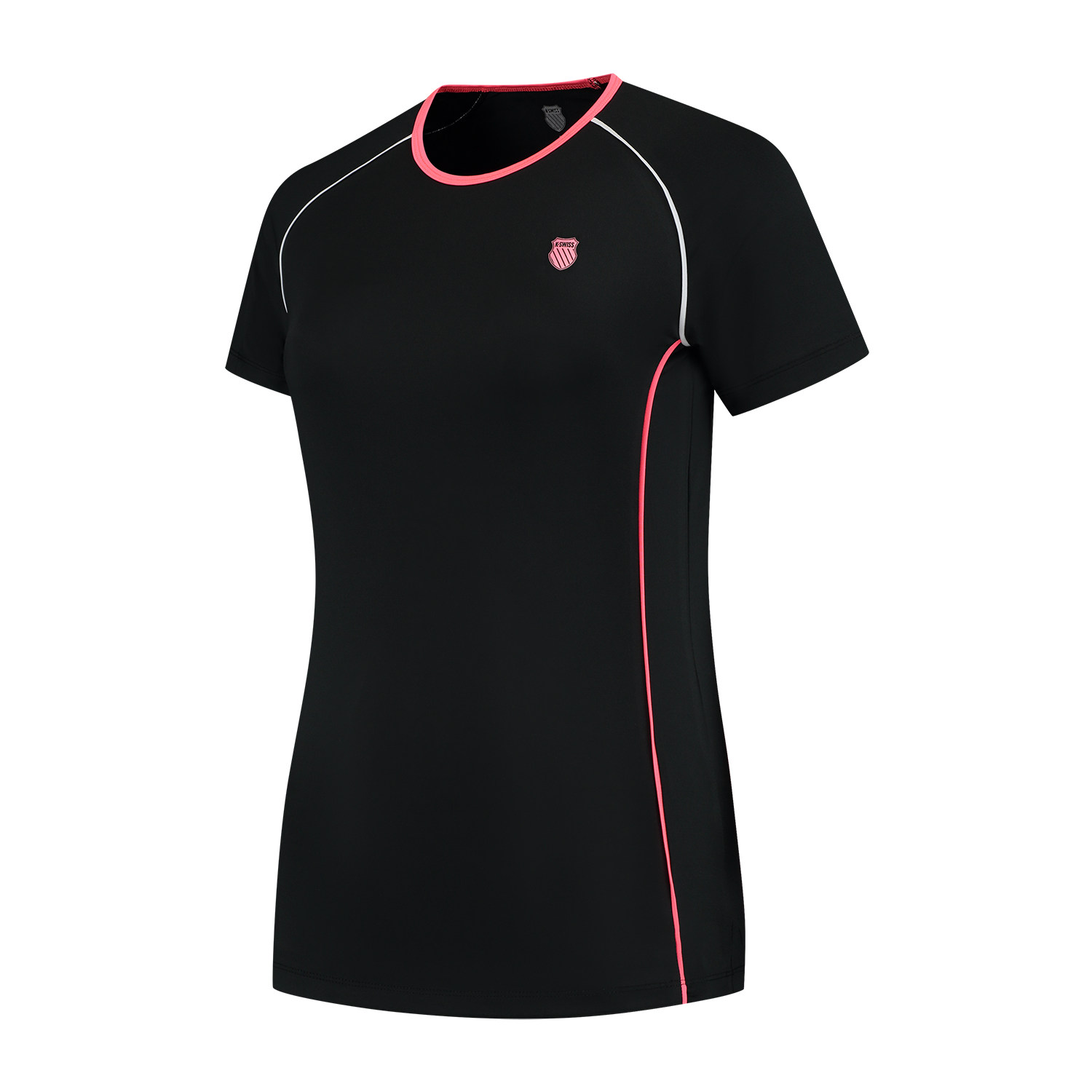 K-Swiss Hypercourt Crew Tee 4 (Ladies) - Black