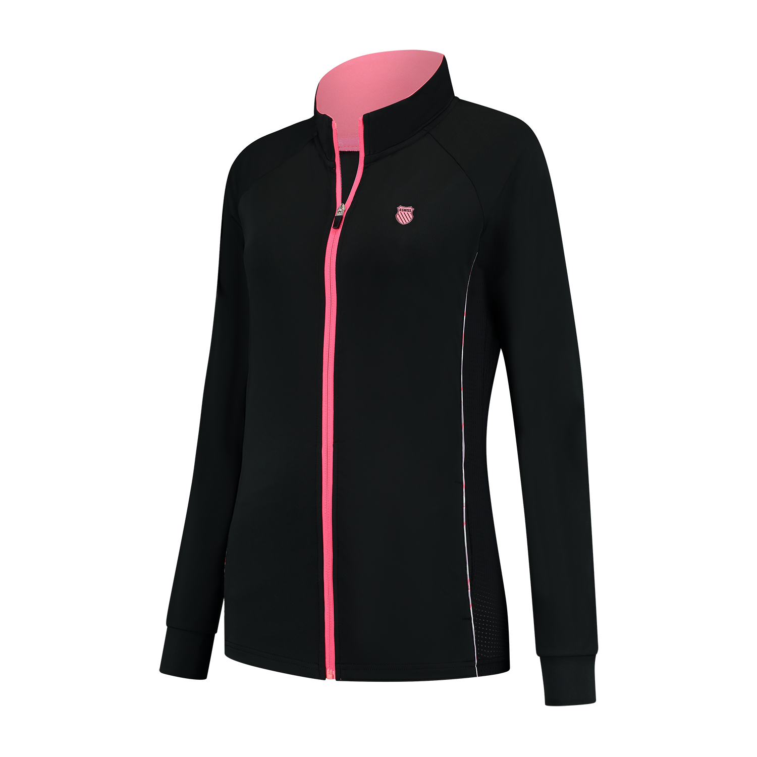 K-Swiss Hypercourt Tracksuit Jacket 4 (Ladies) - Black/Pink