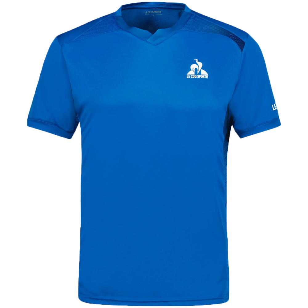 Le Coq Sportif Pro Tennis Short Sleeve Tee (Mens) - Lapis Blue