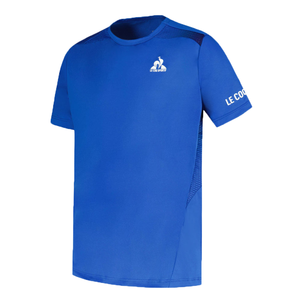 Le Coq Sportif Pro Tennis Short Sleeve Tee (Boys) - Lapis Blue