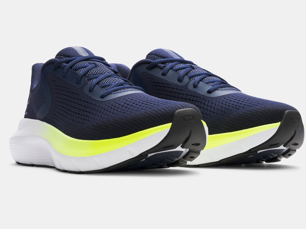 Under Armour Rogue 5 Running Shoes (Men's) - Washed Navy / High Viz Yellow / Black