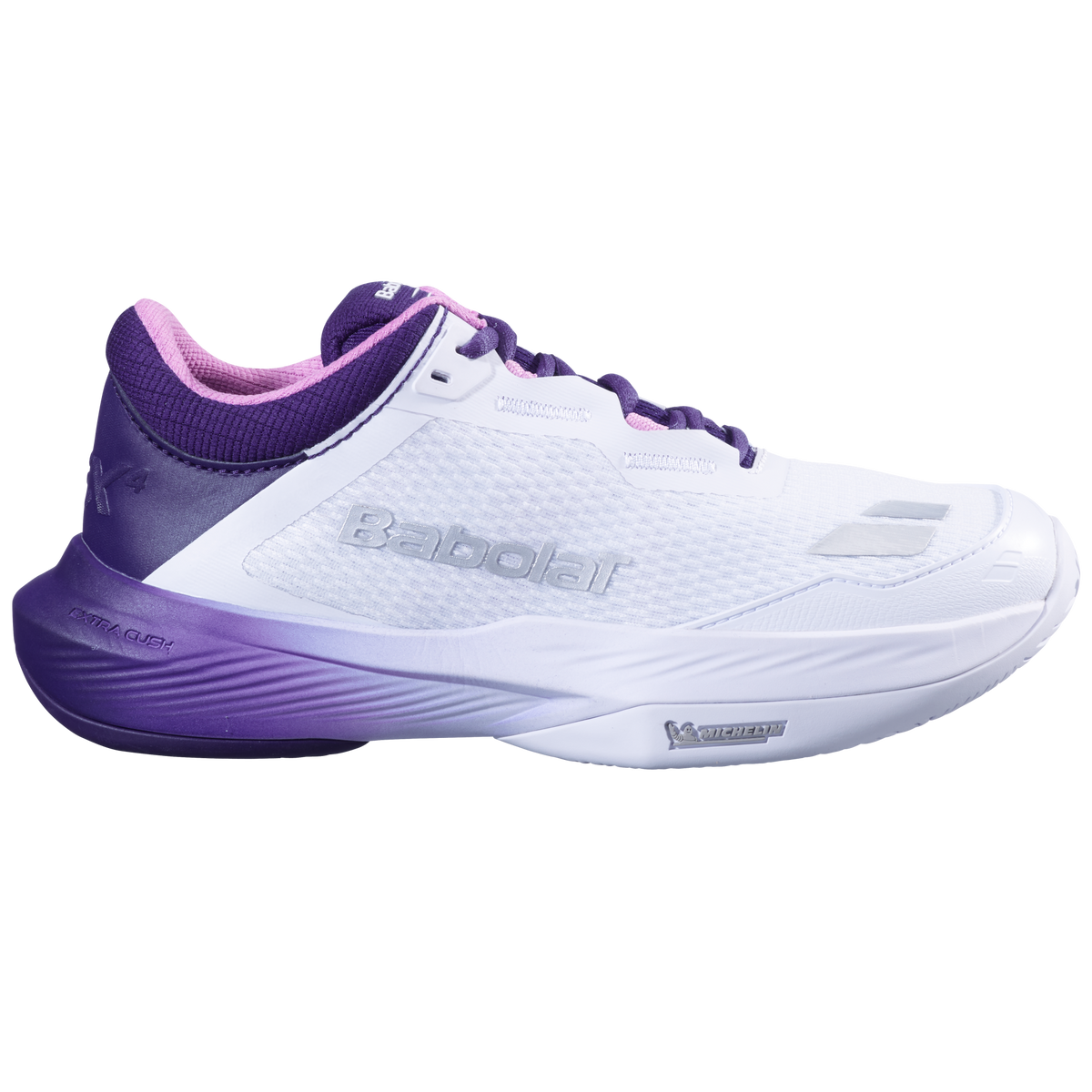 Babolat SFX 4 All Court Tennis Shoe (Ladies) - White/Dark Purple