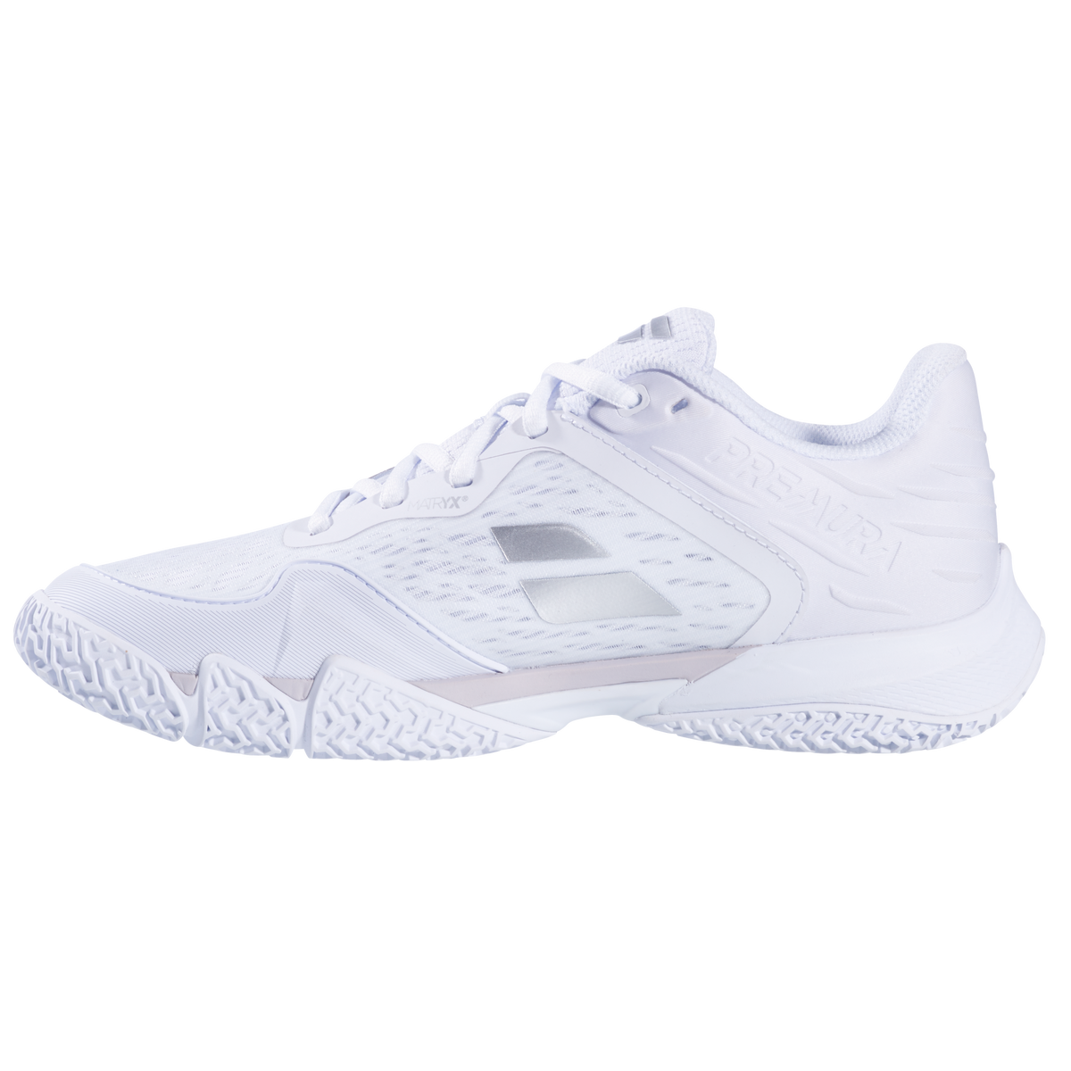 Babolat Premura 3 Padel Shoe (Womens) - White/Silver