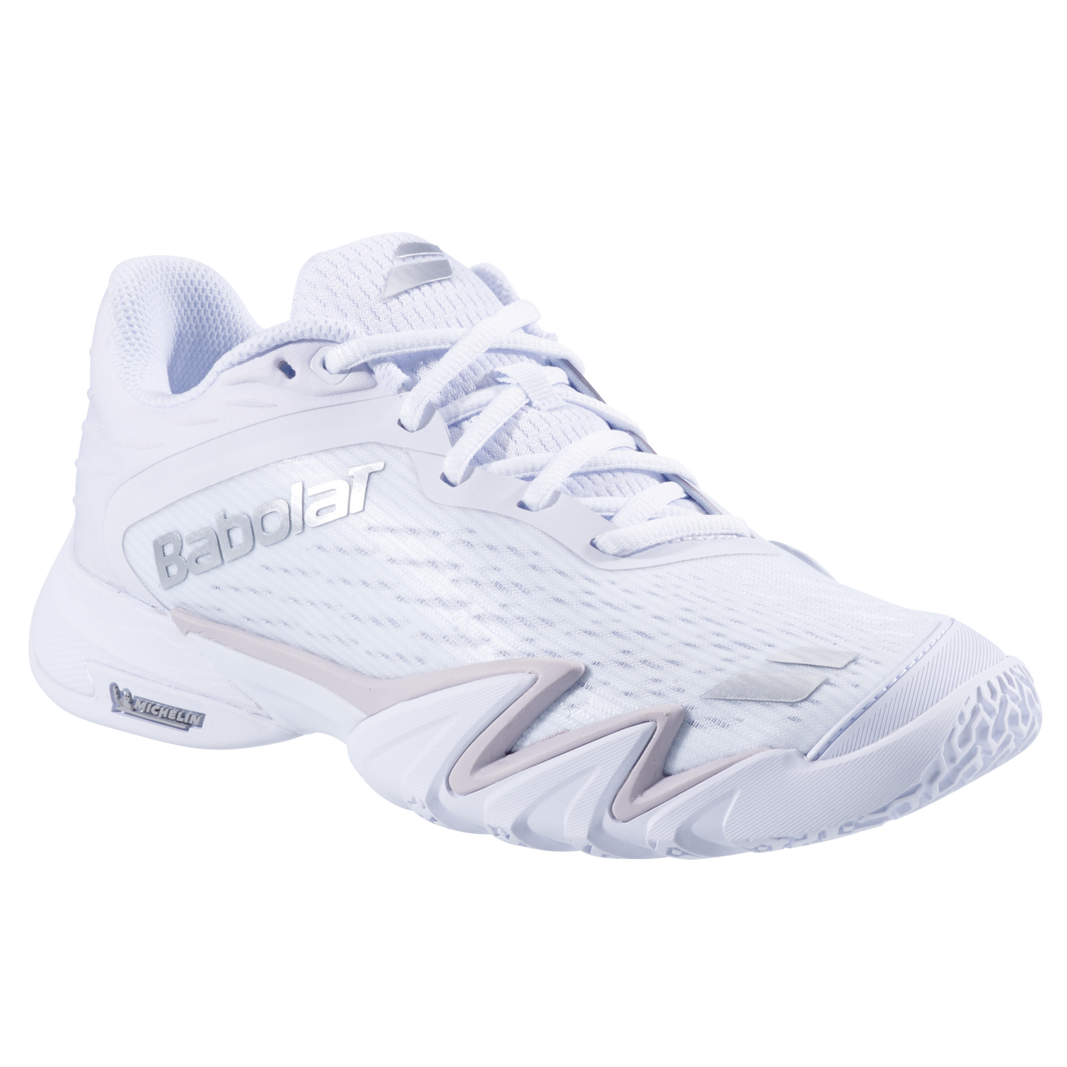 Babolat Premura 3 Padel Shoe (Womens) - White/Silver