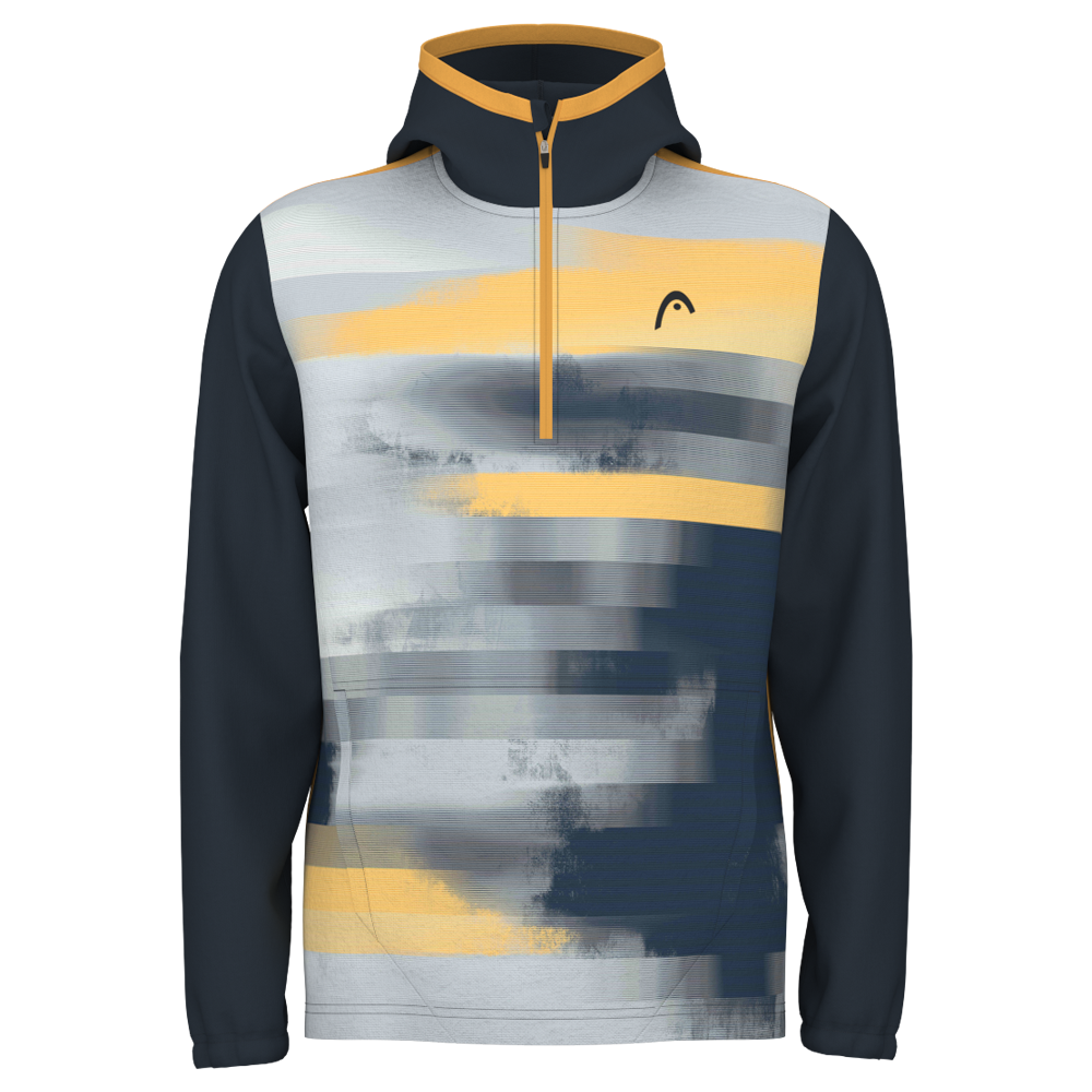 HEAD Topspin Tennis Hoodie (Boys) - Navy/Print