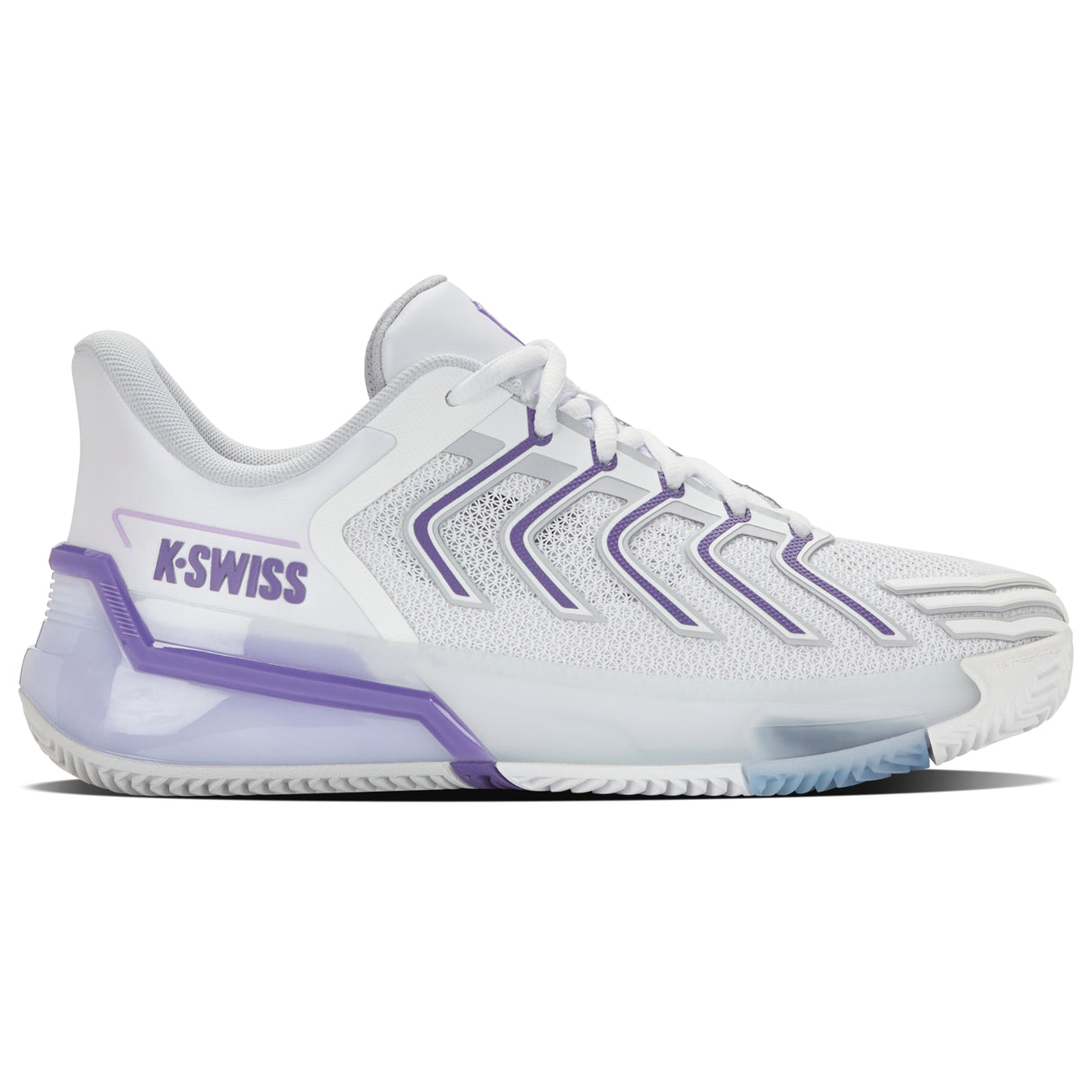 K-Swiss Ultrashot 4 Clay (Ladies) - White/Lunar Rock/Purple Haze