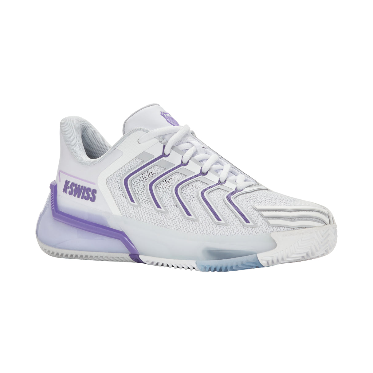 K-Swiss Ultrashot 4 Clay (Ladies) - White/Lunar Rock/Purple Haze