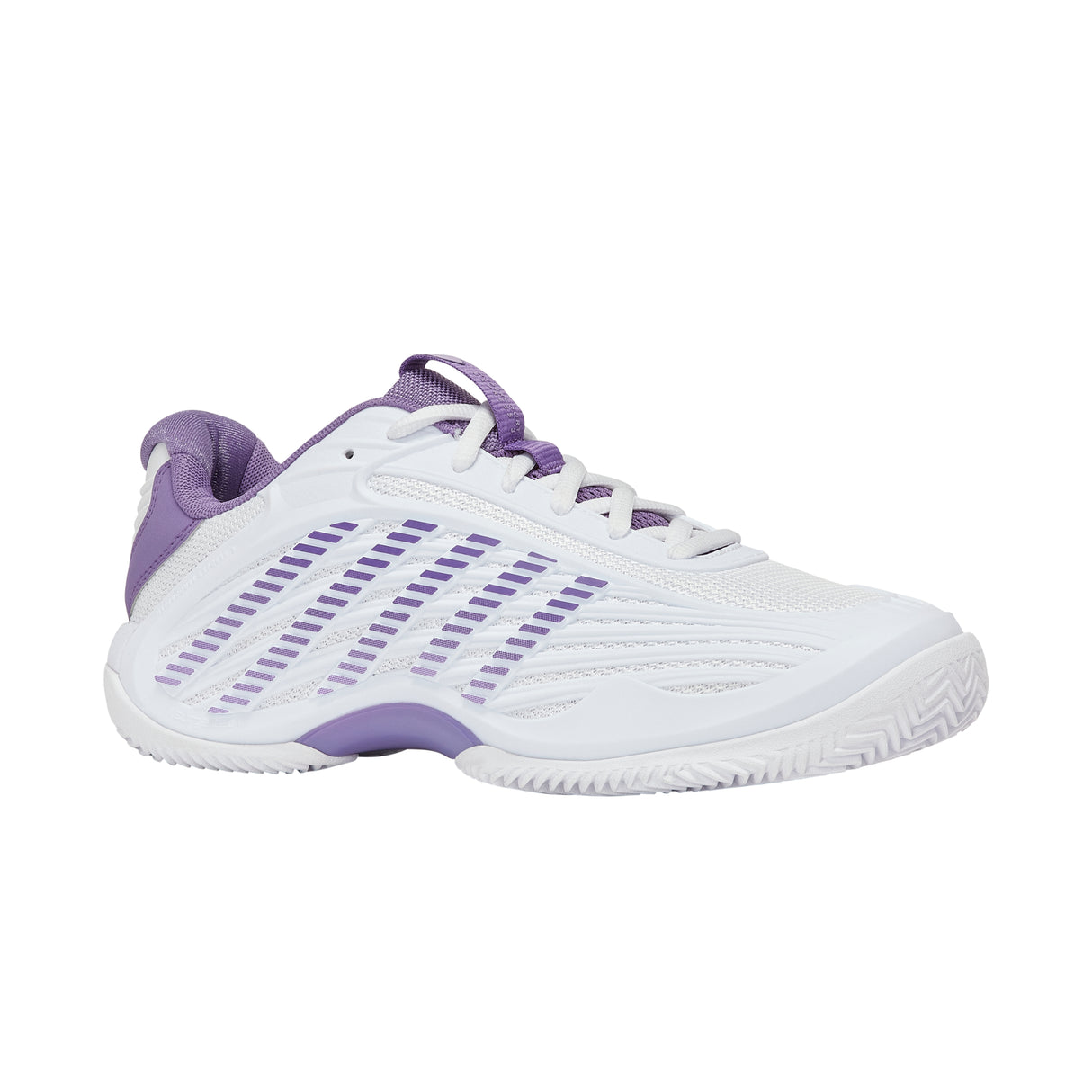 K-Swiss Hypercourt Express 3 Clay Court Tennis Shoe (Ladies) - White/Purple Haze/Lunar Rock