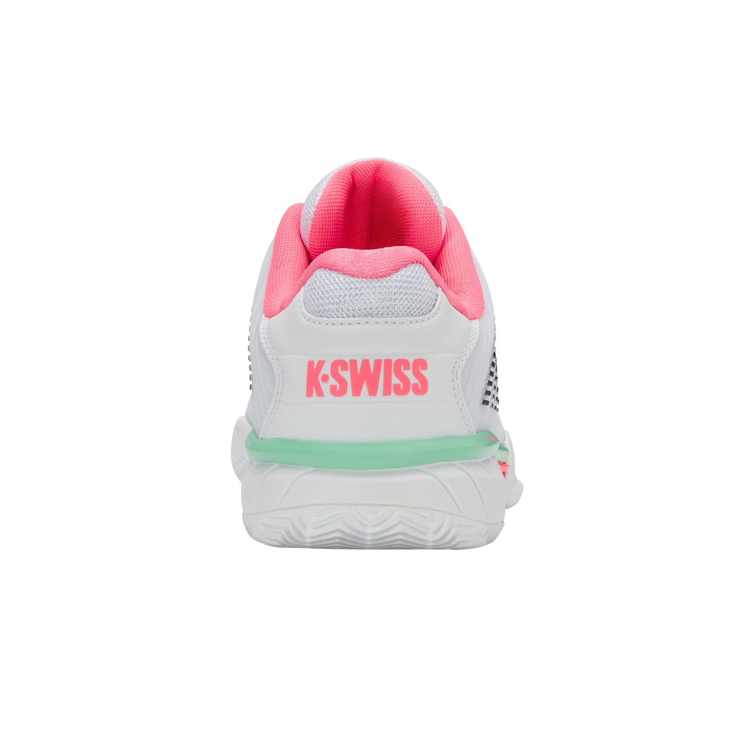 K-Swiss Hypercourt Express 2 Clay Court Tennis Shoe (Ladies) - White/Neon Pastel Pink/Black