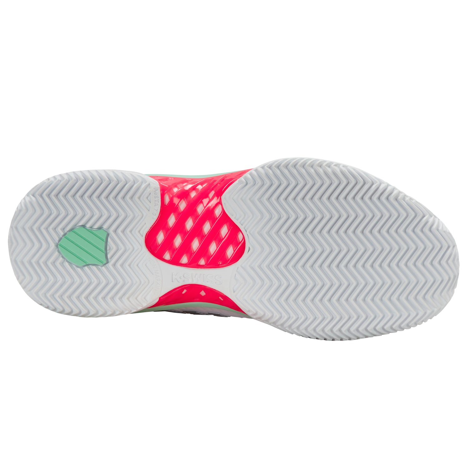 K-Swiss Hypercourt Express 2 Clay Court Tennis Shoe (Ladies) - White/Neon Pastel Pink/Black