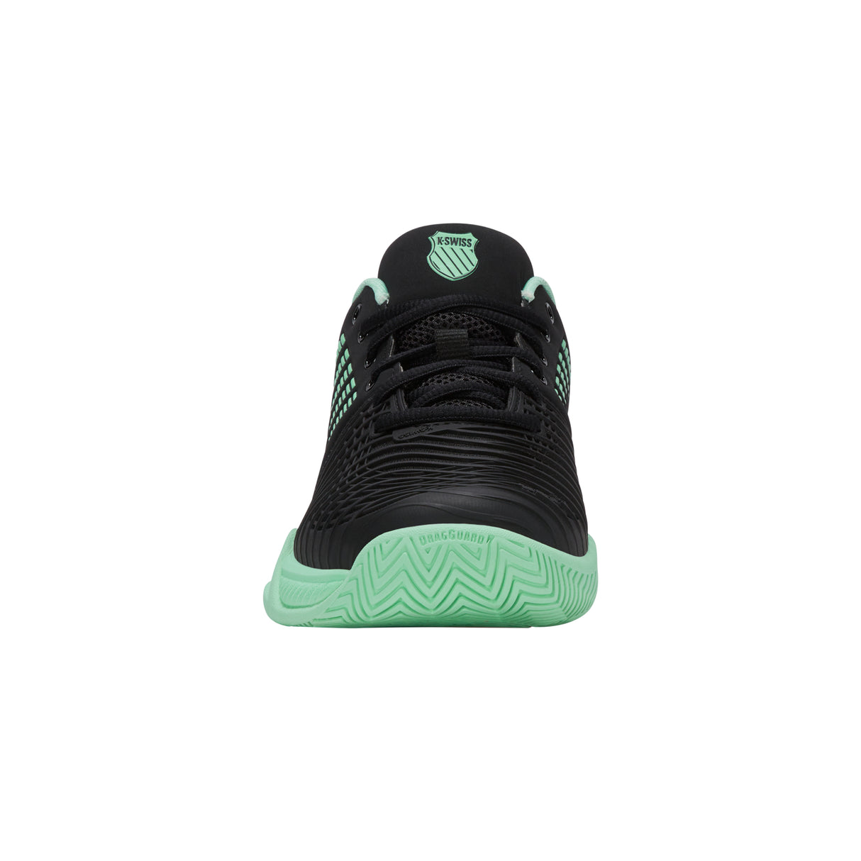 K-Swiss Express Light 3 Tennis Shoe (Ladies) - Black/Neon Mint/Neon Pastel Pink