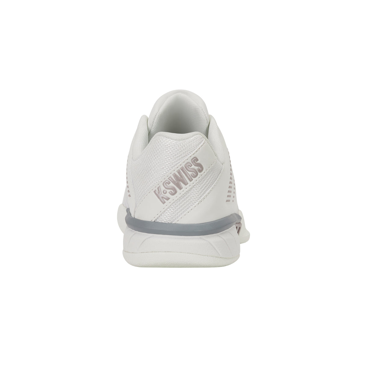 K-Swiss Express Light 3 Carpet Tennis Shoe (Ladies) - Blanc de Blanc/Ultimate Grey/Rose Gold