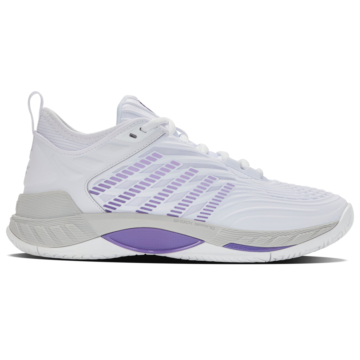K-Swiss Hypercourt Supreme 2 (Ladies) - White/Lunar Rock/Purple Haze