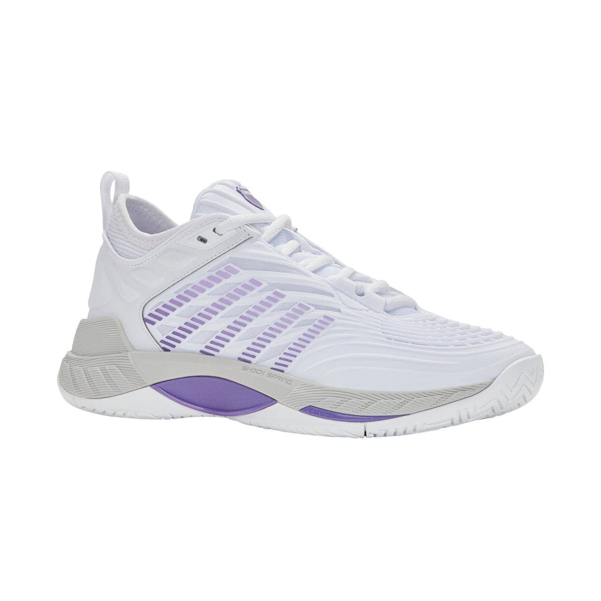 K-Swiss Hypercourt Supreme 2 (Ladies) - White/Lunar Rock/Purple Haze