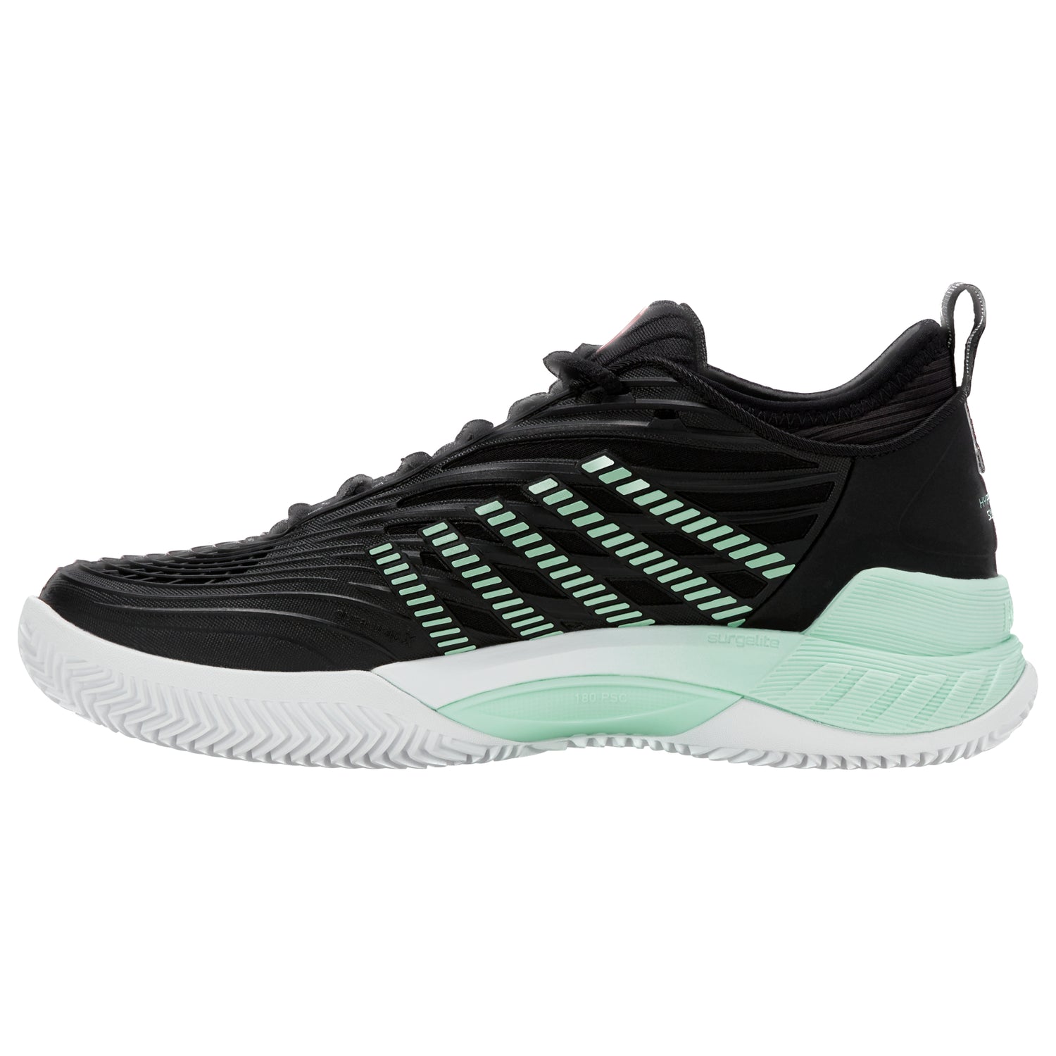 K-Swiss Hypercourt Supreme 2 Clay Court Tennis Shoe (Ladies) - Black/Neon Mint/White