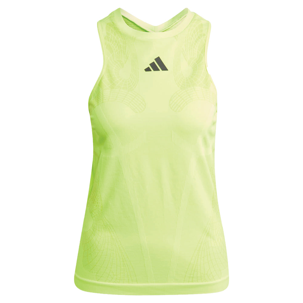 adidas Aeroready Pro Seamless Tennis Tank Top (Ladies) - Lucid Lemon