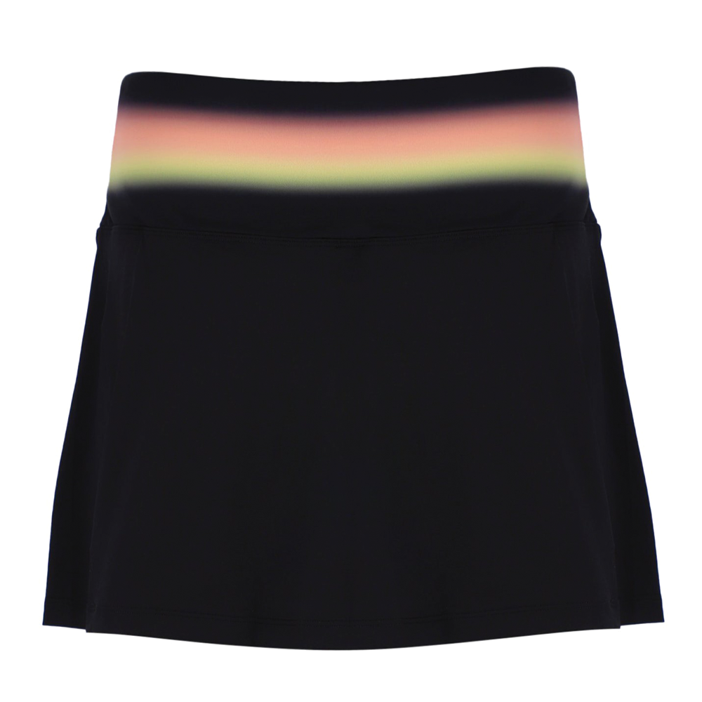 Fila Backspin Tennis Printed Skort (Ladies) - Black/Sunset