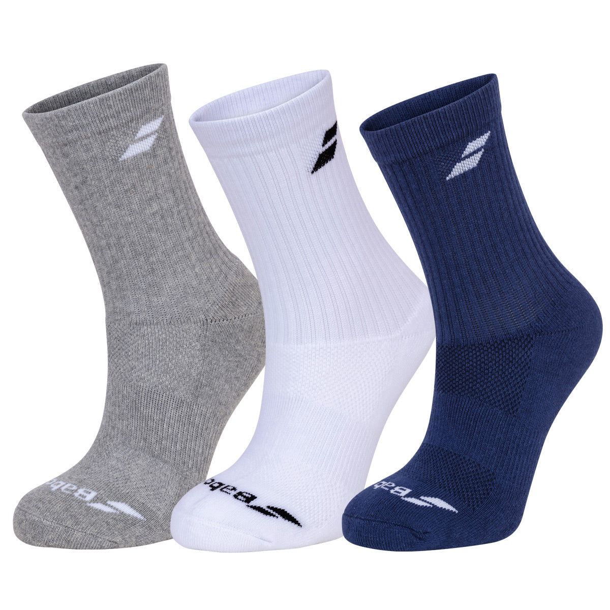 Babolat 3 Pair Pack Junior Socks - Mulit