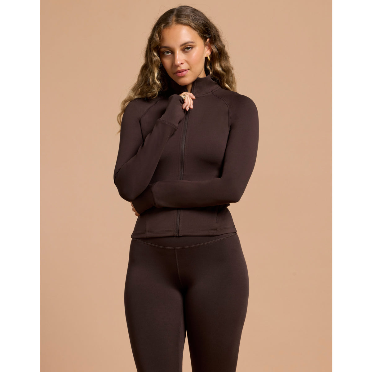 Gym+Coffee Women's Midlayer - Mocha Bean