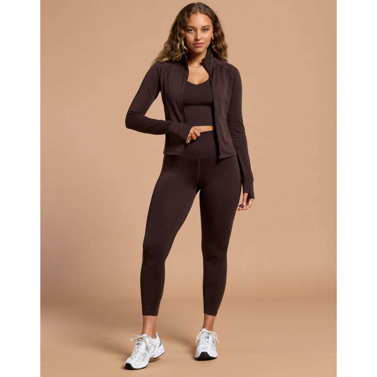 Gym+Coffee Women's Midlayer - Mocha Bean