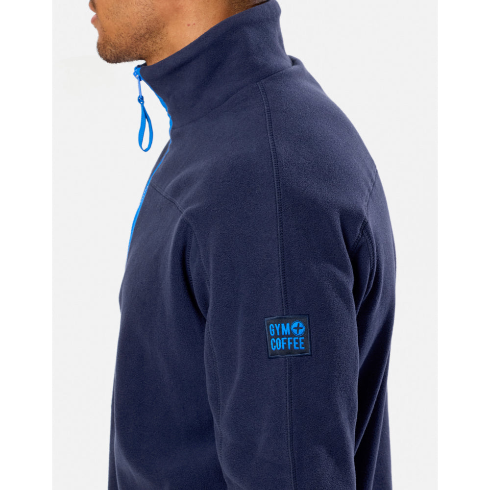 Gym+Coffee Half Zip Polar Fleece (Mens) - Twilight Navy