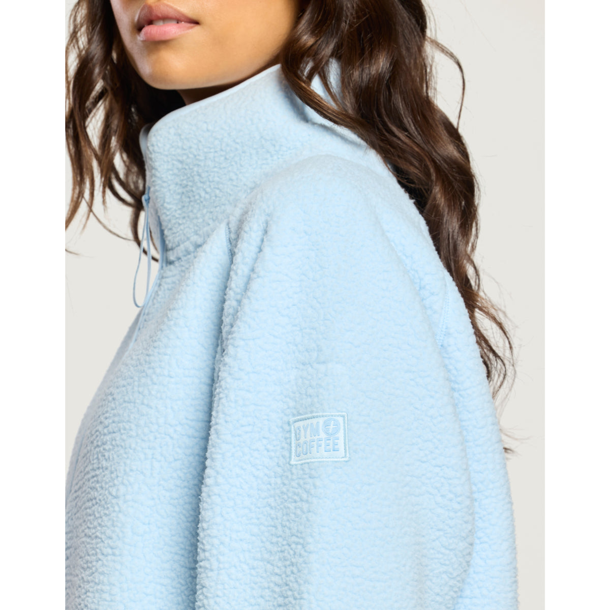 Gym+Coffee Horizon longline half zip ladies' fleece
