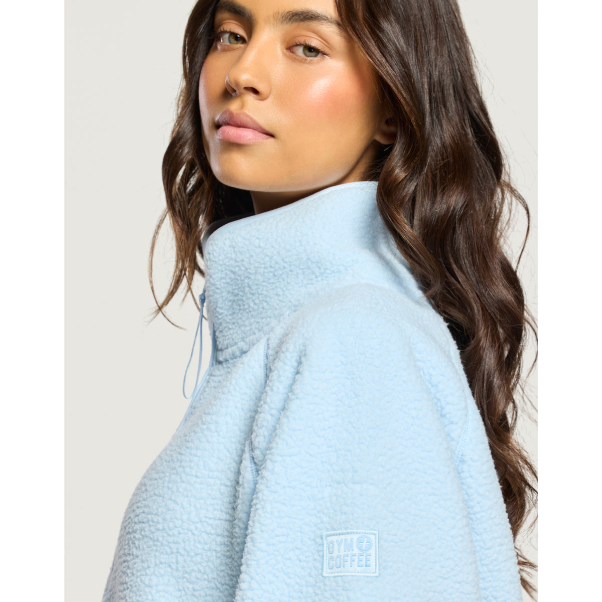 Gym+Coffee Horizon longline half zip ladies' fleece