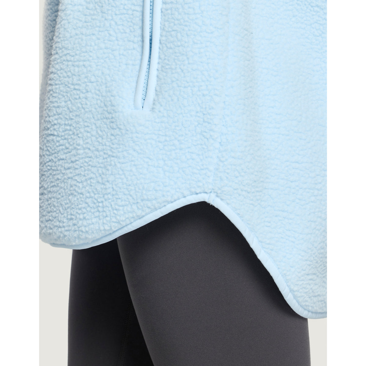 Gym+Coffee Horizon longline half zip ladies' fleece