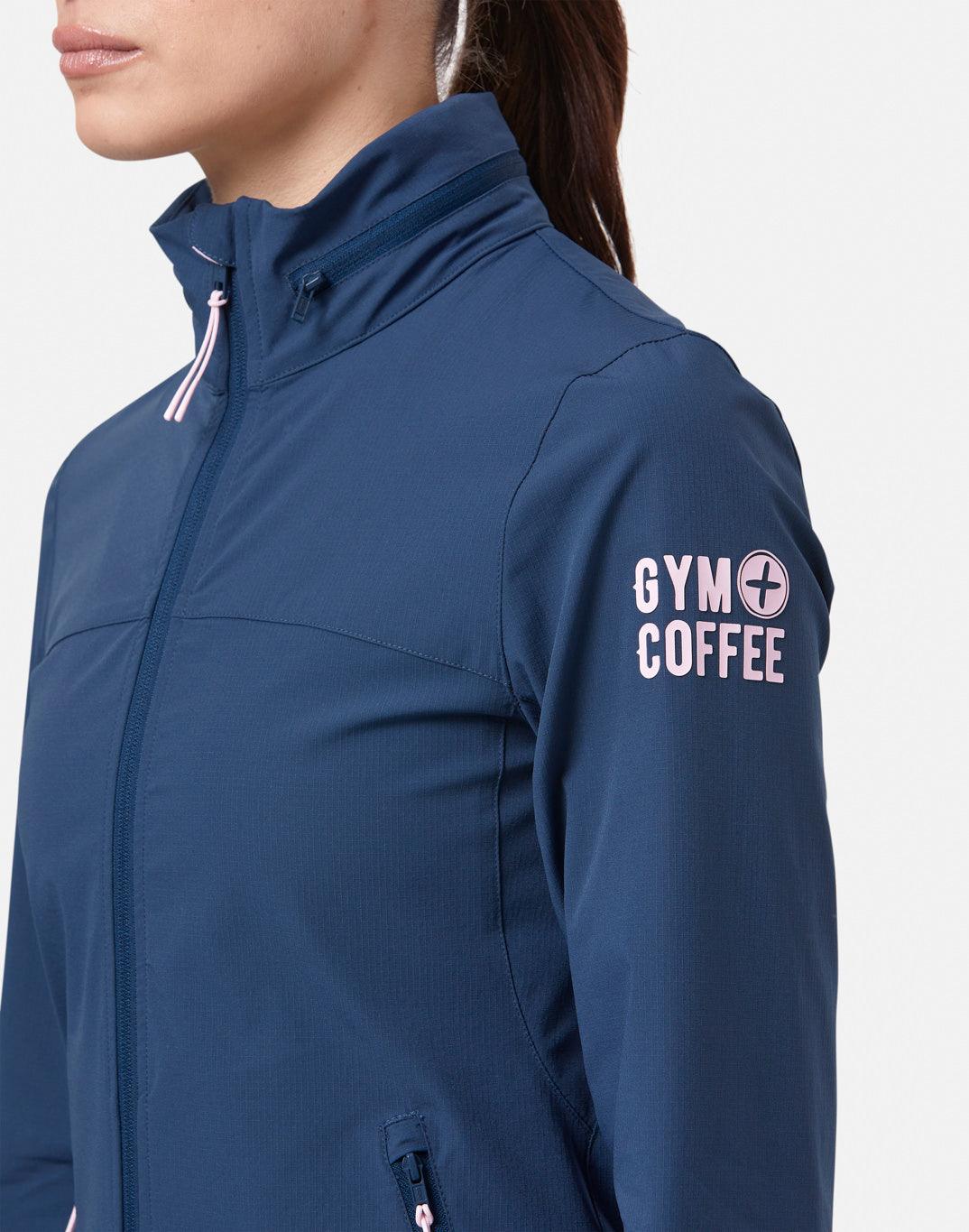 GymPlusCoffee Celero Jacket (Ladies) - Petrol Blue