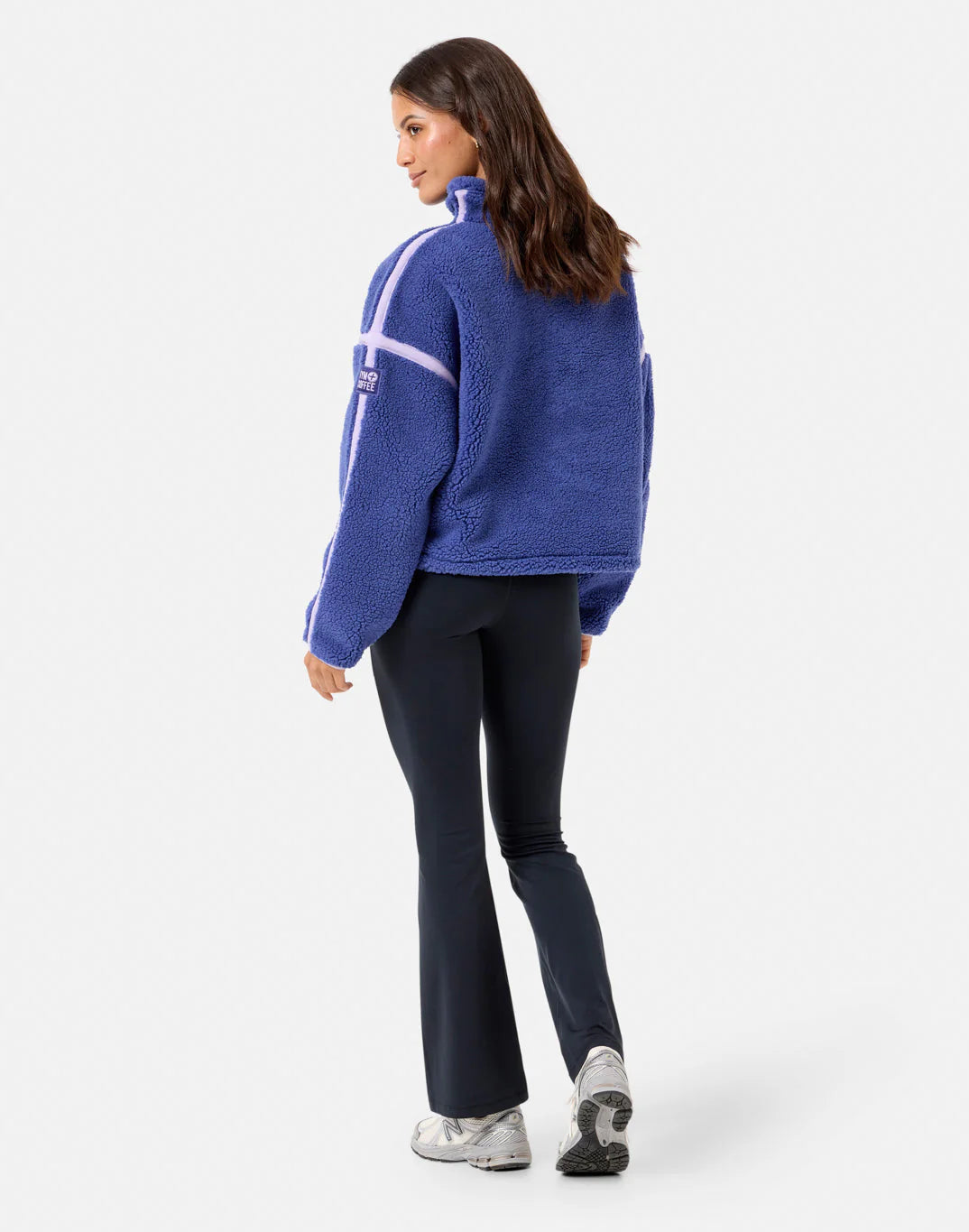 Gym+Coffee Industry Fleece Half Zip (Ladies) - Violet Smoke