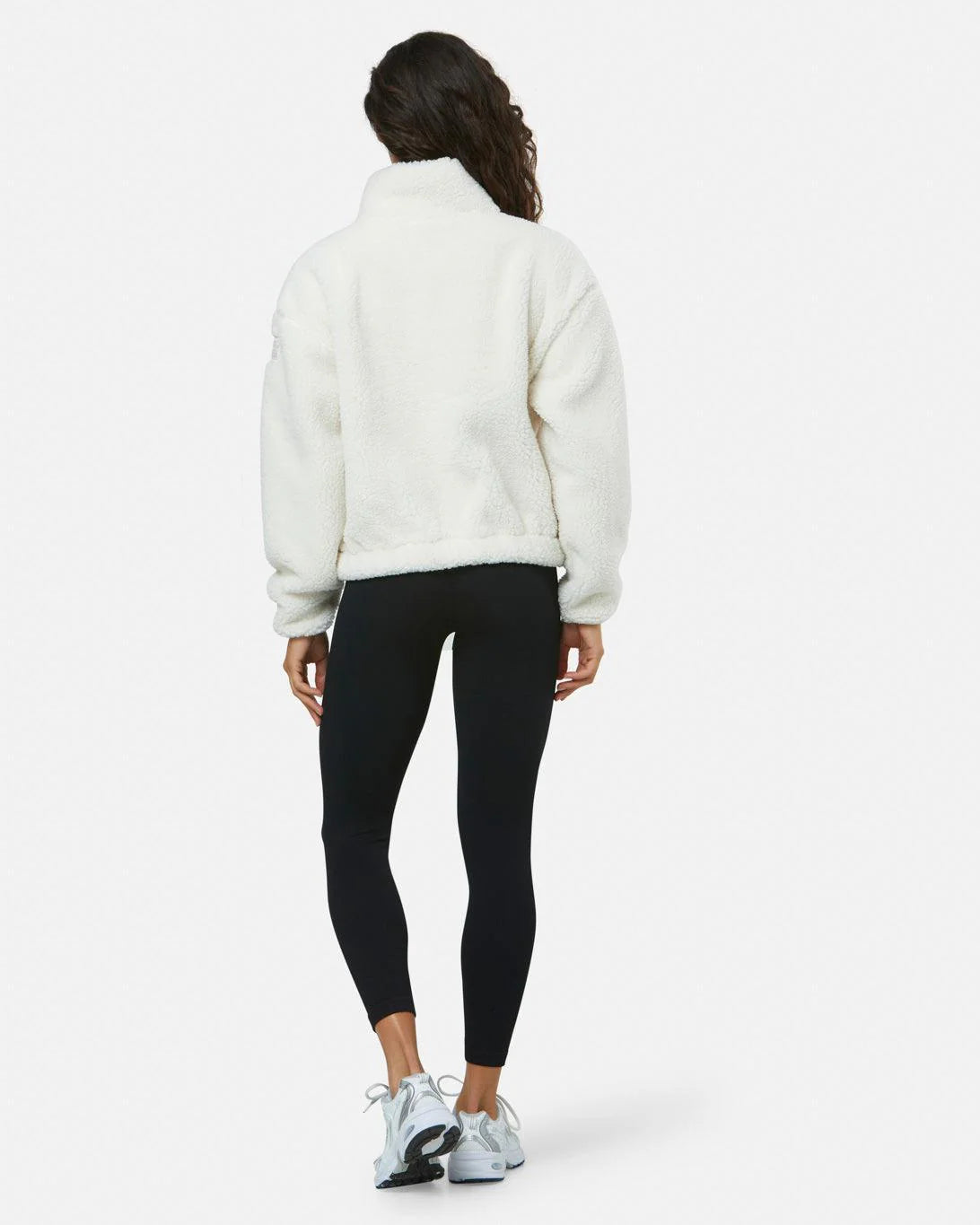 Gym+Coffee Industry Fleece High Collar Jacket (Ladies) - Cloud White